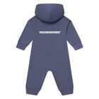 Blue Logo Softskin Baby Romper, 1, hi-res