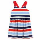Girls Multi-Colored Striped Dress, 1, hi-res