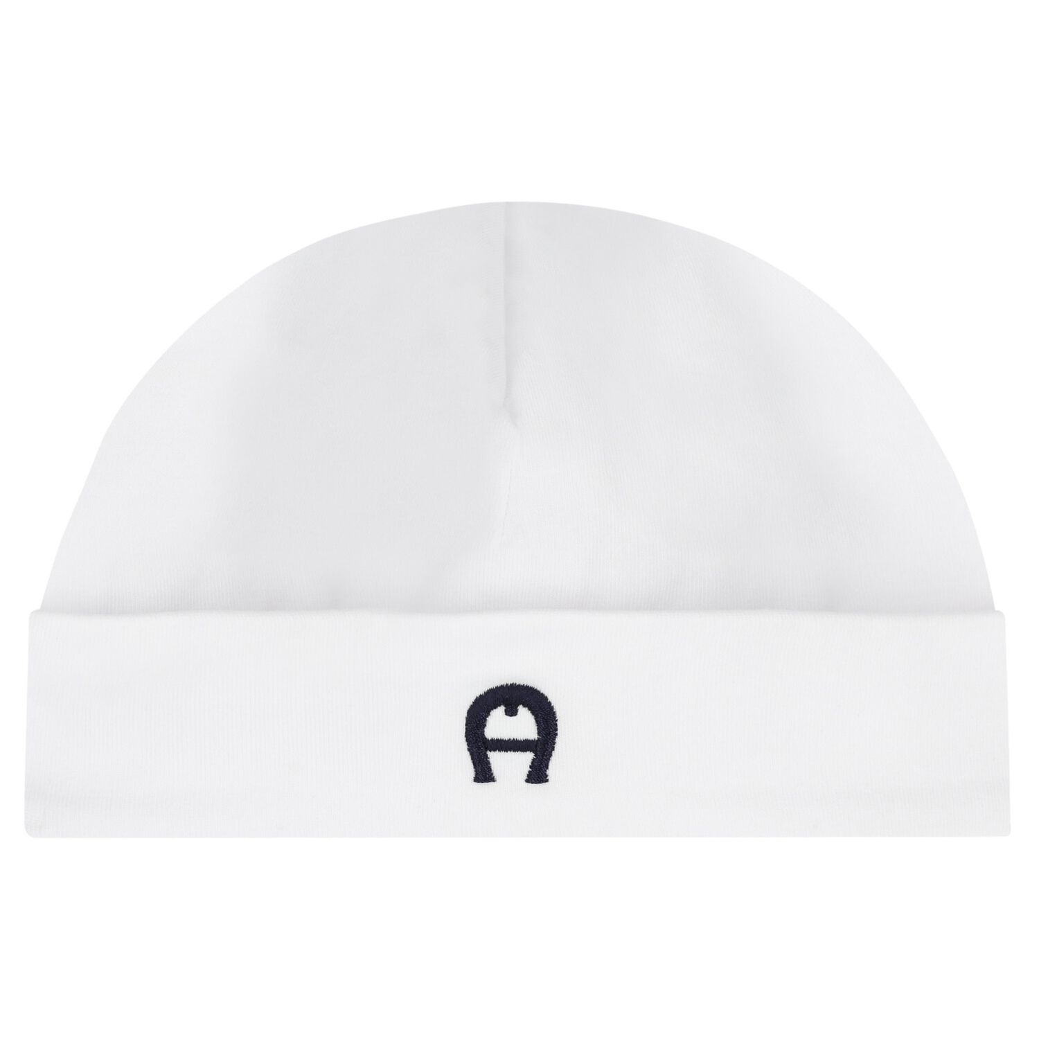 Baby Boys White Logo Hat, 1, hi-res