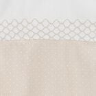 Baby Boys White & Beige Dot Babygrow, 1, hi-res