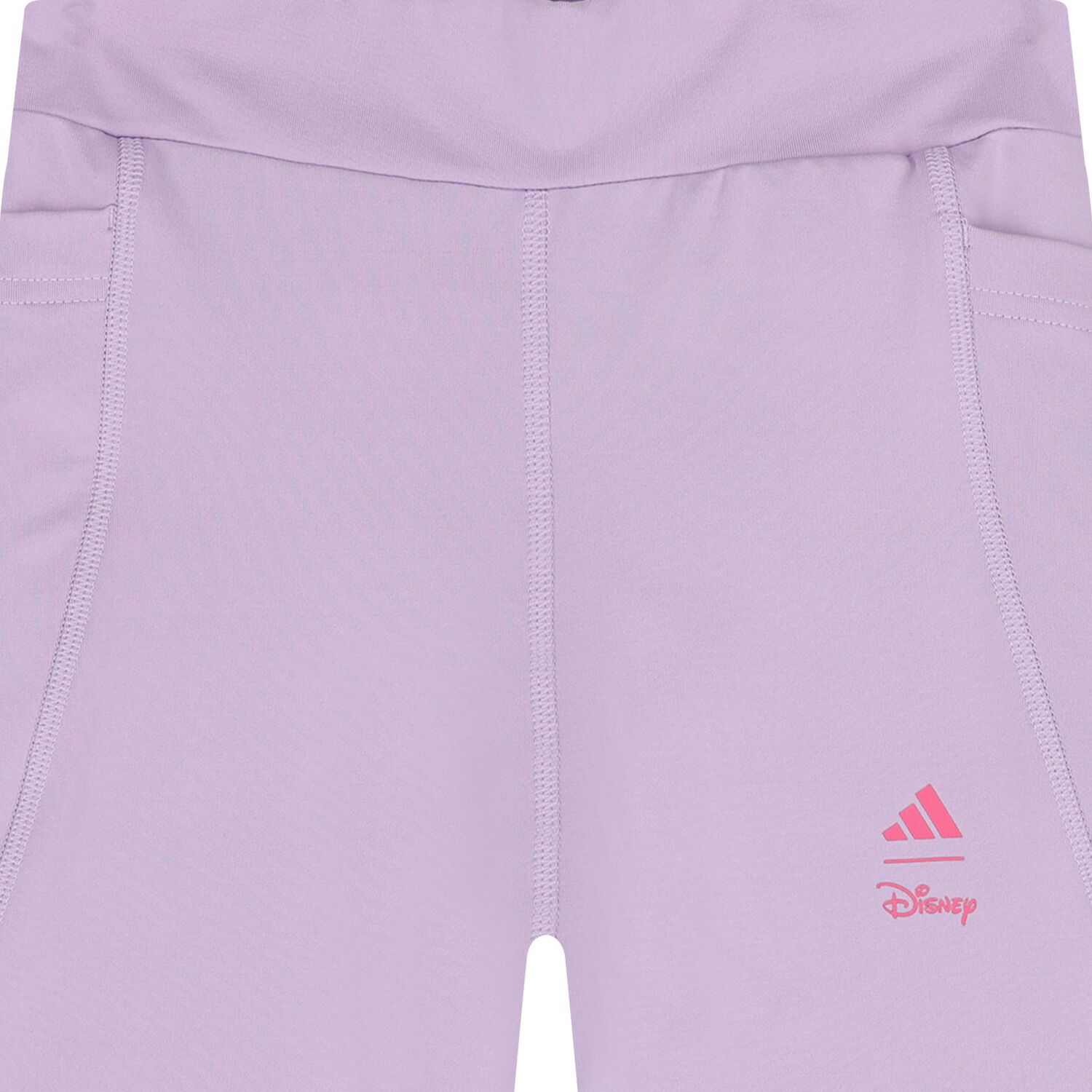 Girls White & Purple Disney Logo Leggings Set, 1, hi-res