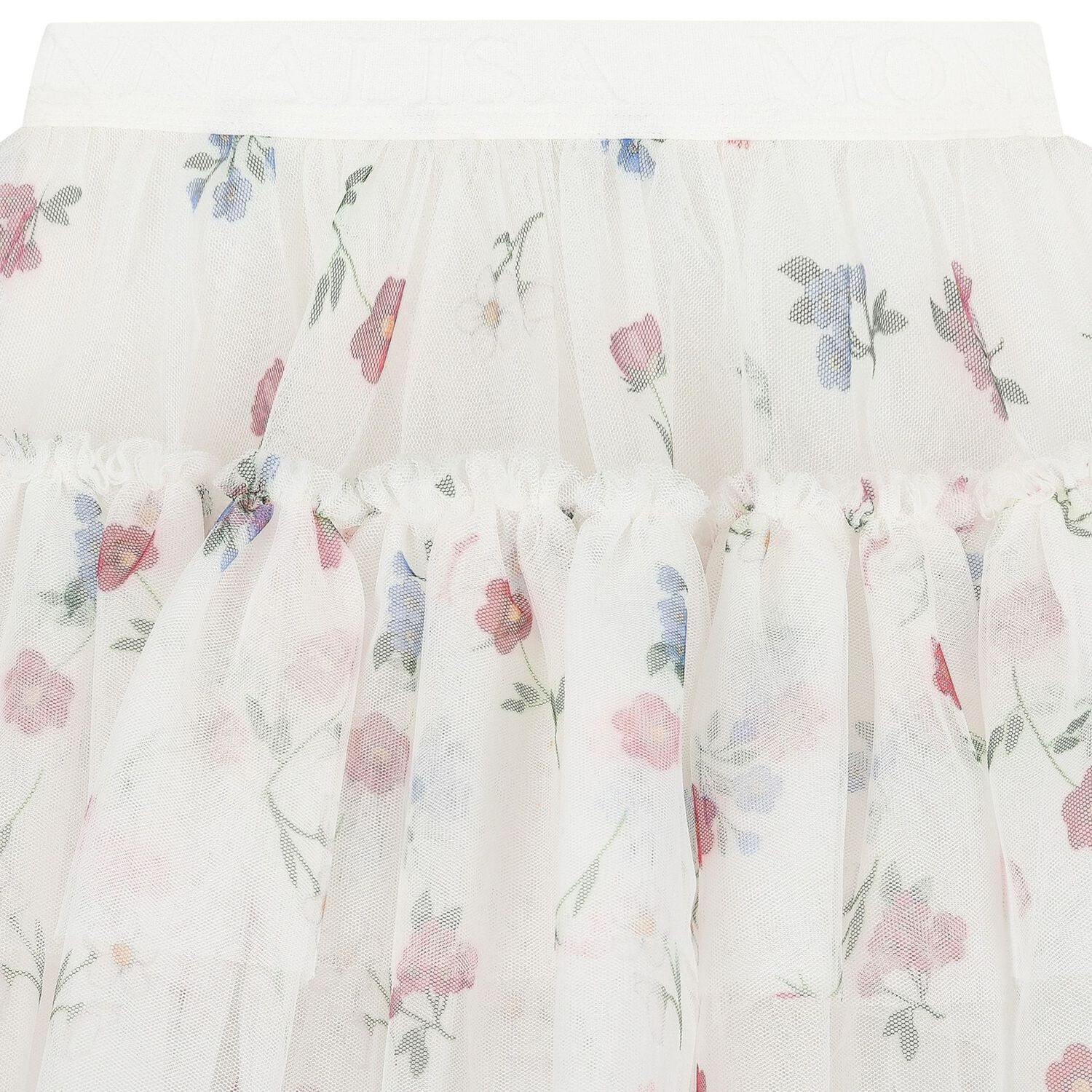 تنوره بنات من التول باللون الابيض , 1, hi-res image number null