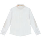 قميص أولاد بالشعار باللون الابيض, 1, hi-res