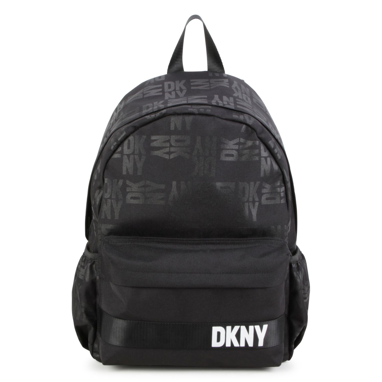 Black Logo Backpack, 1, hi-res