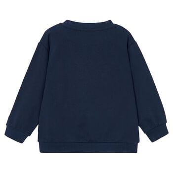 Boys Navy Blue Robot Sweatshirt