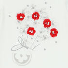 Girls Ivory Floral T-Shirt, 3, hi-res