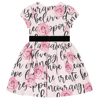 Girls Pink Floral Dress