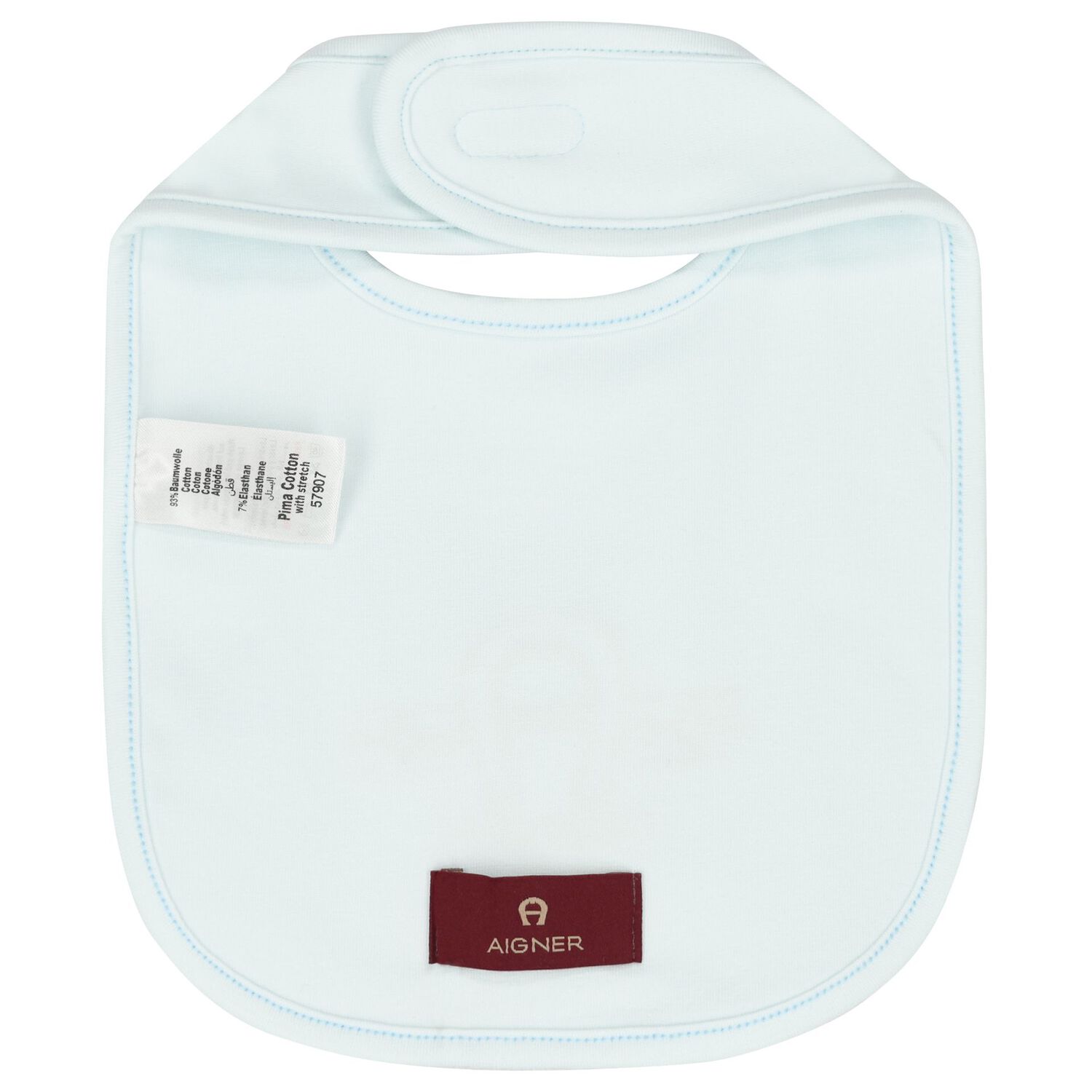 Baby Boys Blue Logo Bib, 2, hi-res image number null
