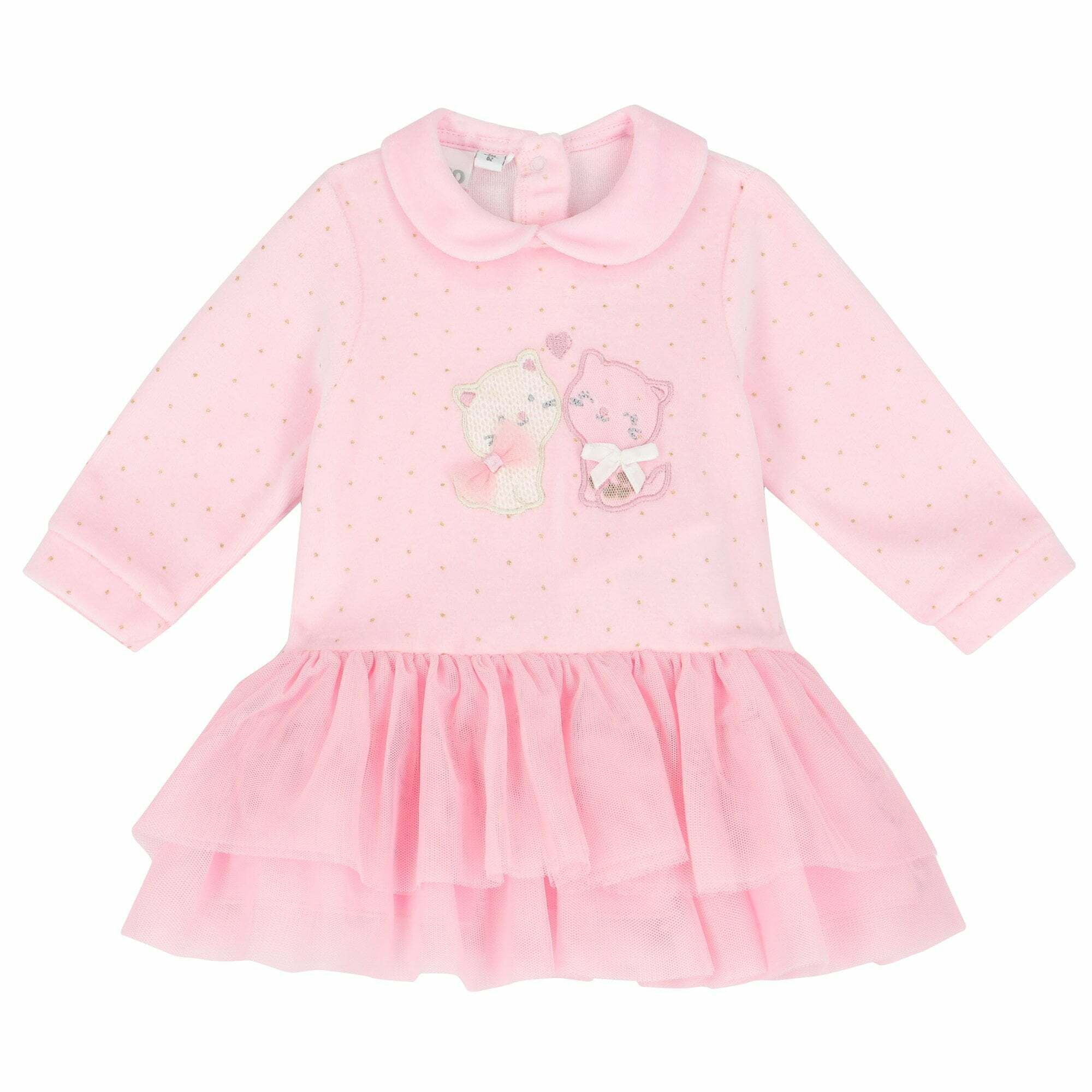iDO Baby Girls Pink Cat Dress Junior Couture USA