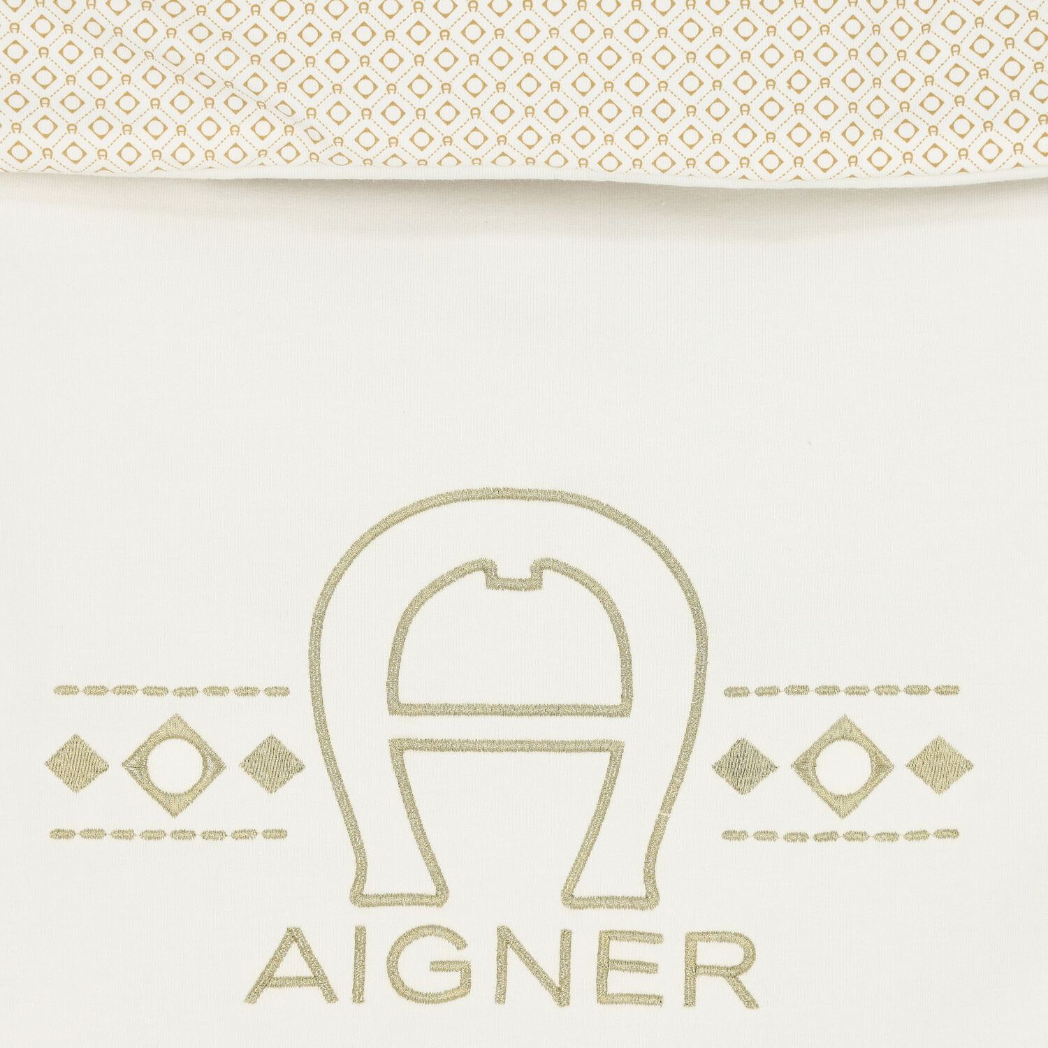 مدس  بالشعار باللون العاجي والذهبي, 1, hi-res image number null