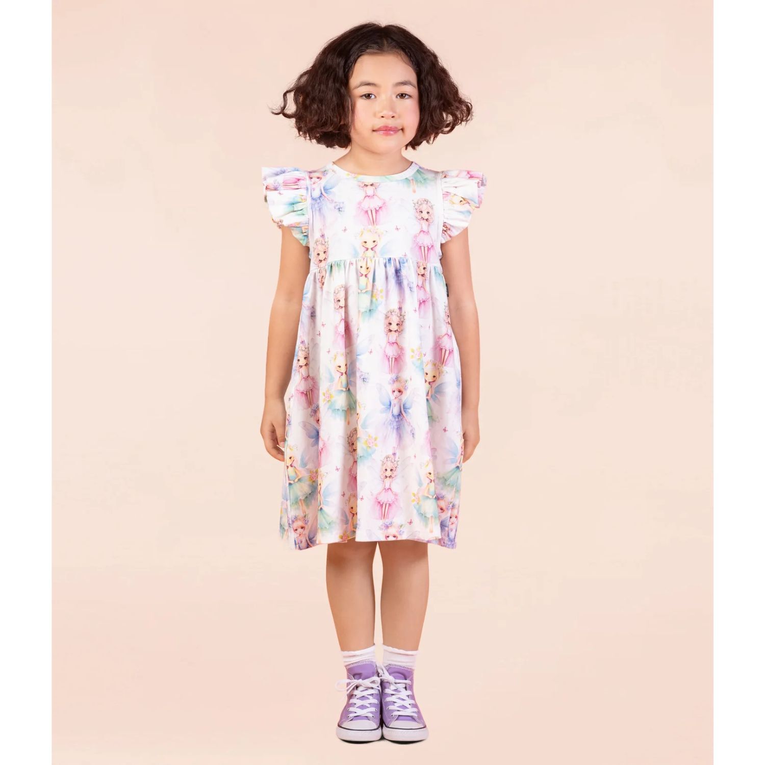 Girls Ivory Fairy Dress, 1, hi-res