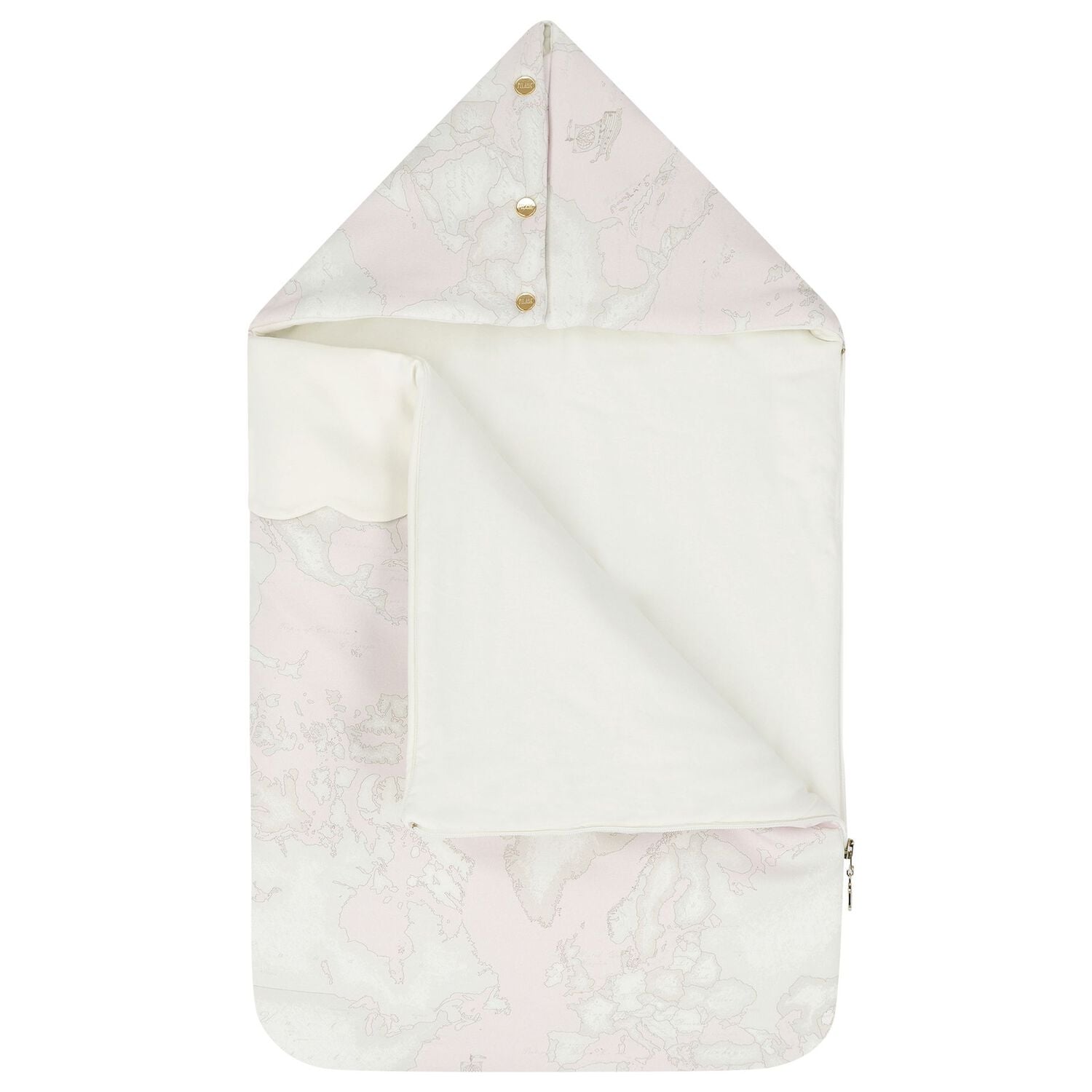 Baby Girls Pink & Ivory Geo Map Nest, 1, hi-res