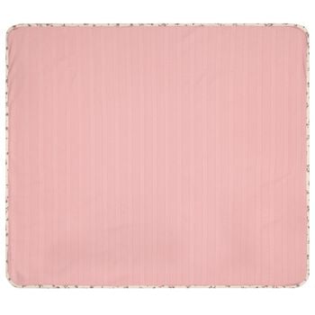 Baby Girls Pink Floral Pointelle Blanket