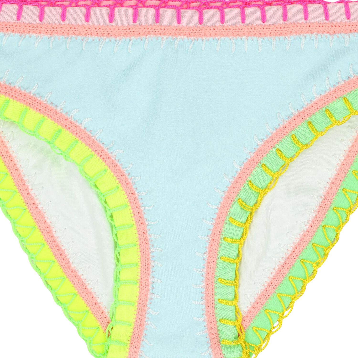 Girls Light Blue Embroidered Bikini, 1, hi-res