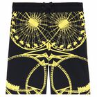 Boys Black & Yellow Printed Shorts, 1, hi-res