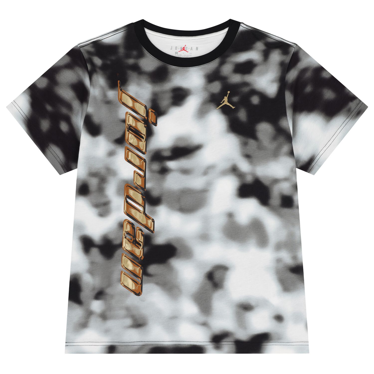 تيشيرت بالشعار جوردان للاولاد باللون الاسود والابيض , 1, hi-res