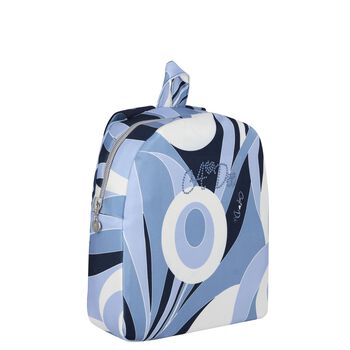 Girls Blue & Ivory Swirl Backpack, 1 Girls Blue & Ivory Swirl Backpack