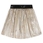 Girls Gold Bubble Skirt, 1, hi-res
