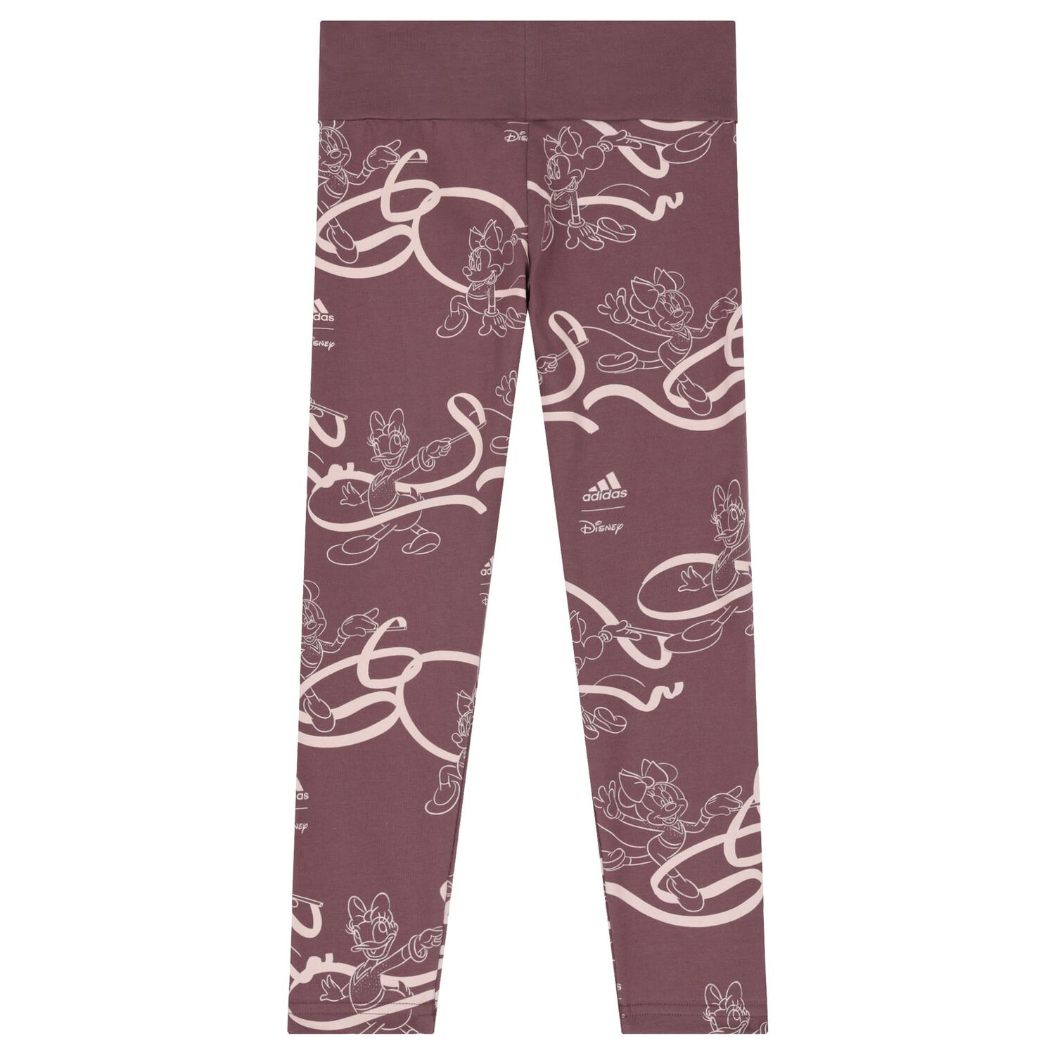Girls Ivory & Purple Daisy Duck Logo Leggings Set, 1, hi-res image number null