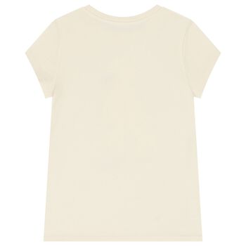 Girls Ivory Polo Bear T-Shirt