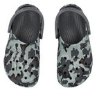 Black & Grey Classic Camo Clogs Sandals, 1, hi-res