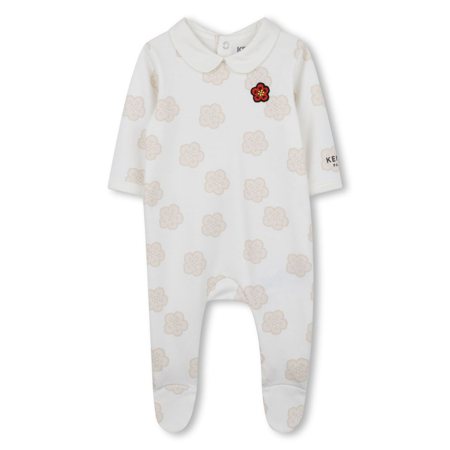 Ivory Bokeh Flower Babygrow Gift Set, 1, hi-res