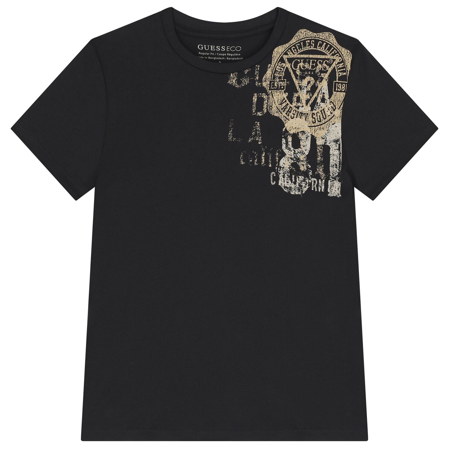 Boys Black Logo T-Shirt, 2, hi-res