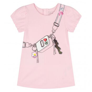 Younger Girls Pink Bag Dress