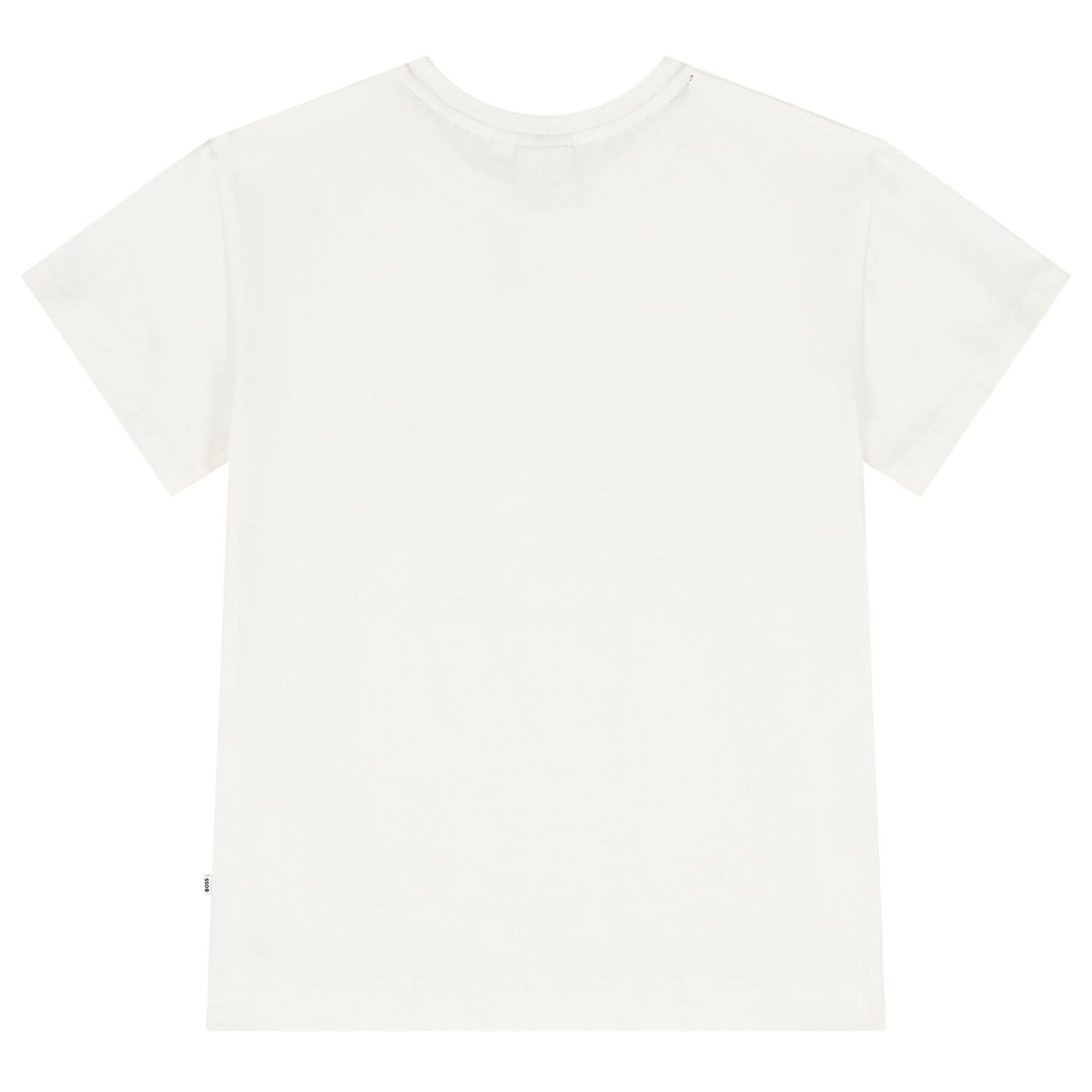 Girls Ivory & Silver Logo T-Shirt, 2, hi-res image number null