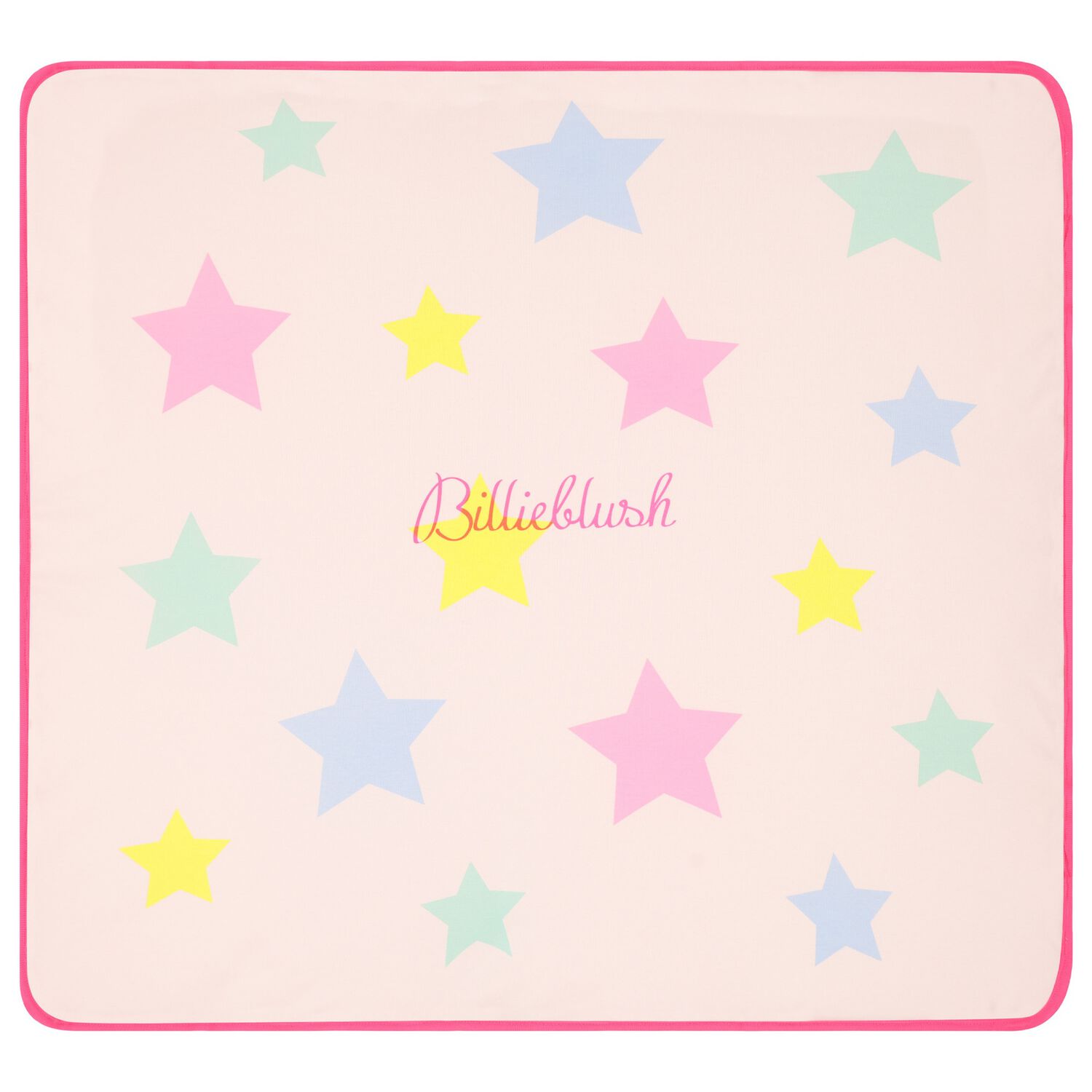 Baby Girls Pink Stars Blanket, 1, hi-res