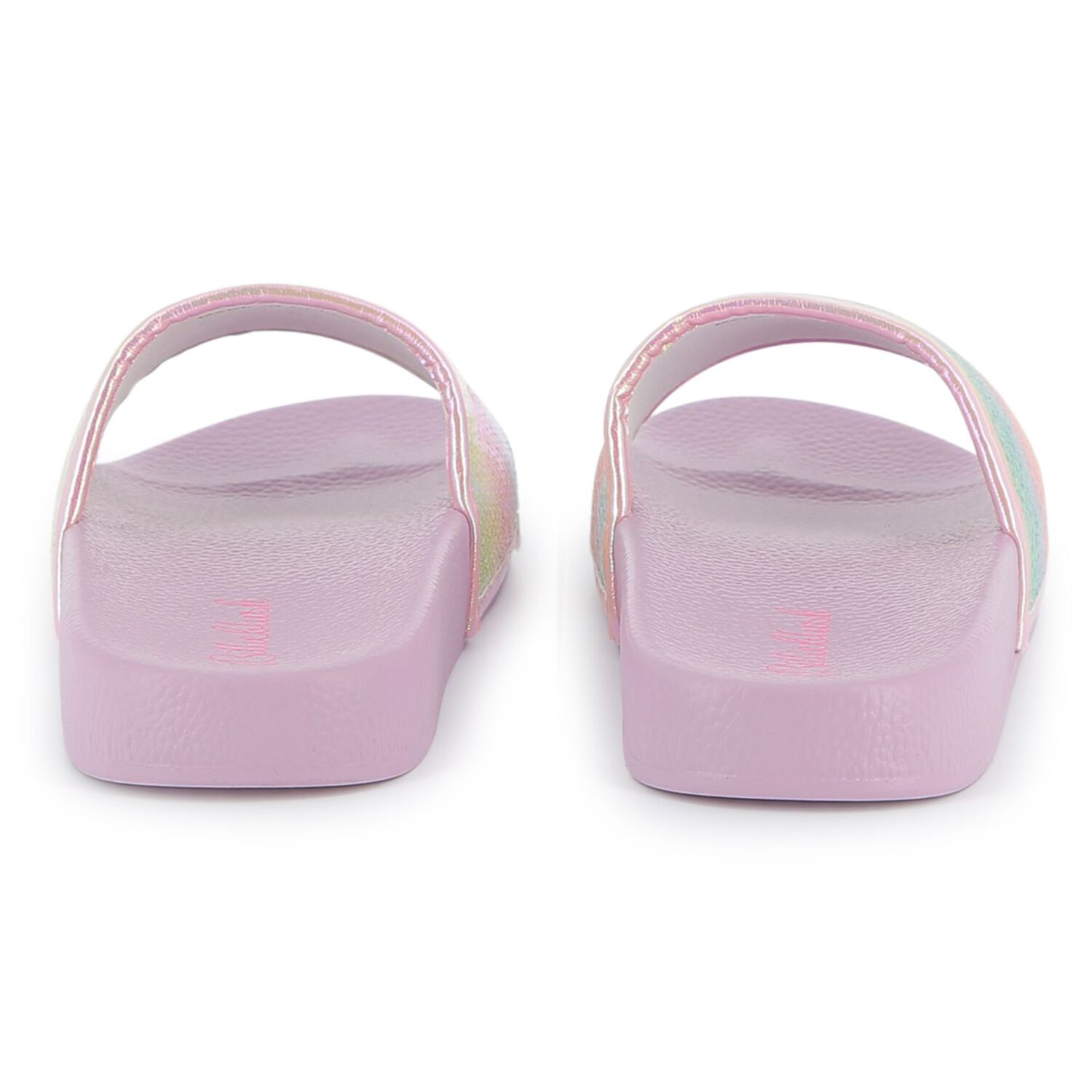 Girls Pink Sequins Sliders, 1, hi-res image number null