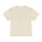 تيشيرت اولاد بالشعار باللون العاجى, 1, hi-res