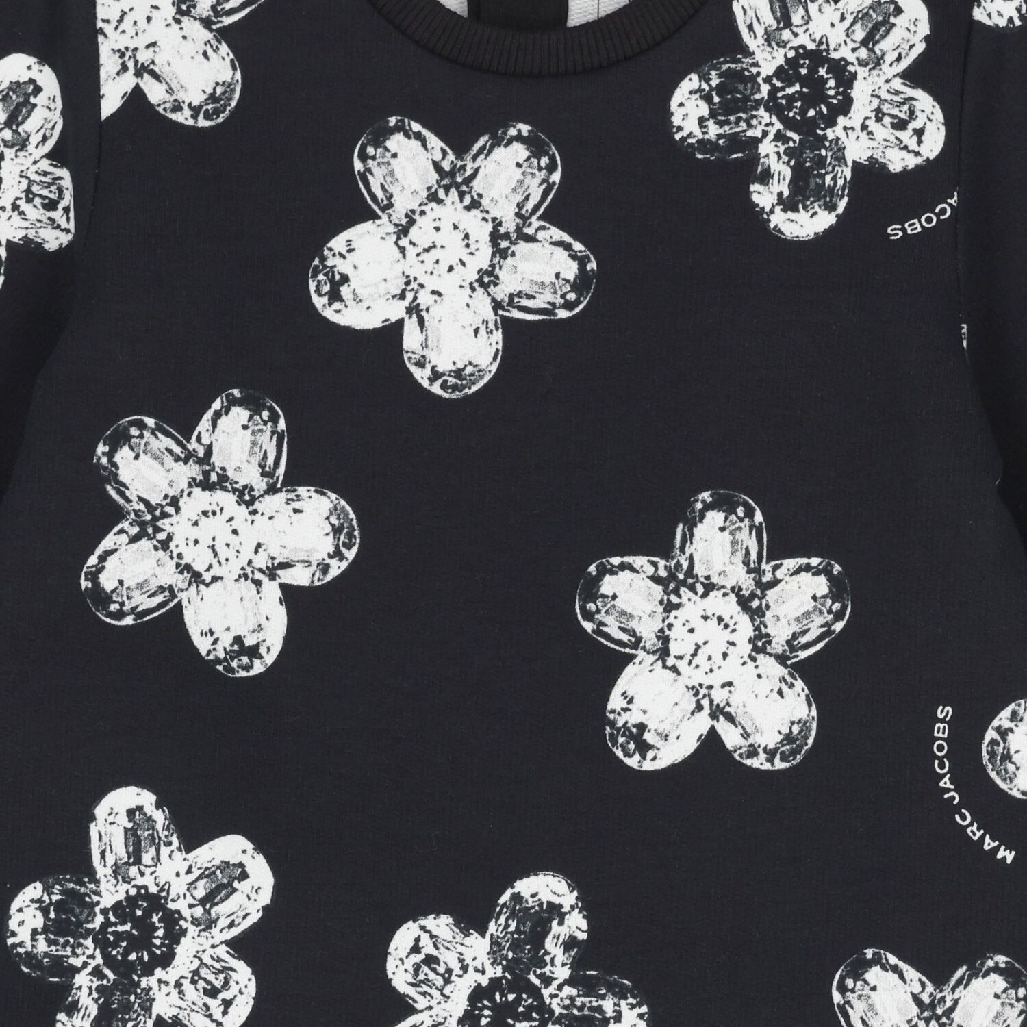 Younger Girls Black Flower Dress, 1, hi-res image number null
