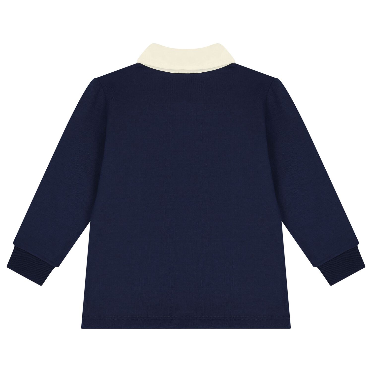 Boys Navy Blue Web Striped Polo Shirt, 1, hi-res image number null