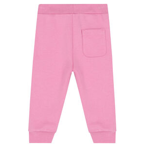 Younger Girls Pink Logo Joggers