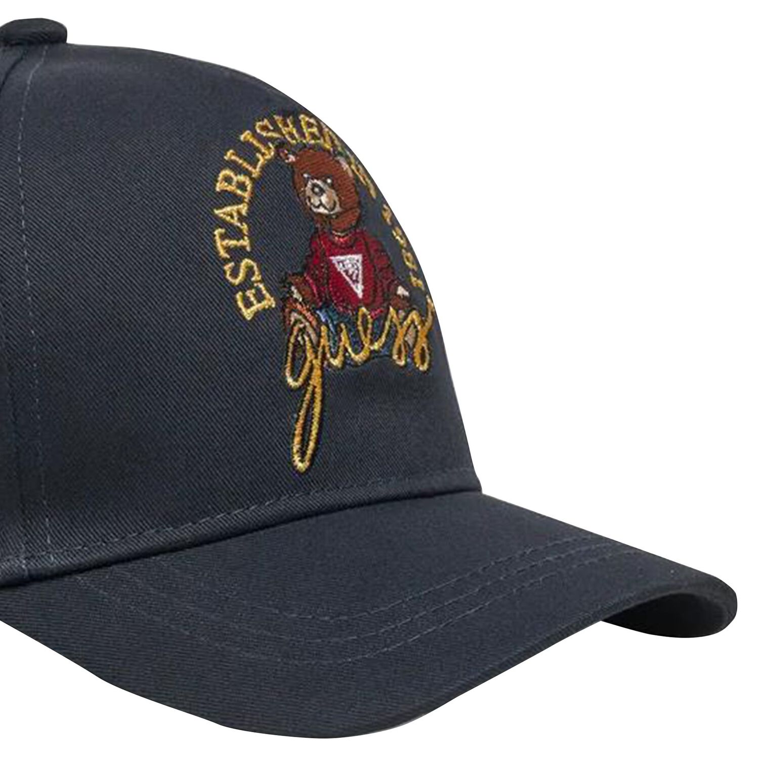 Boys Navy Blue Teddy Bear Cap, 2, hi-res image number null