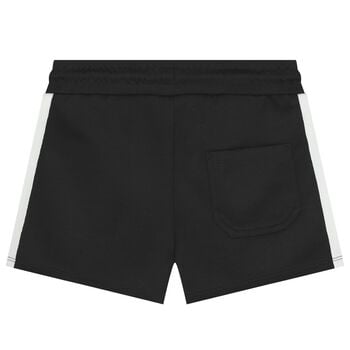 Girls Black Logo Shorts