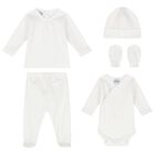 Girls White & Pink Stars Baby Gift Set, 3, hi-res