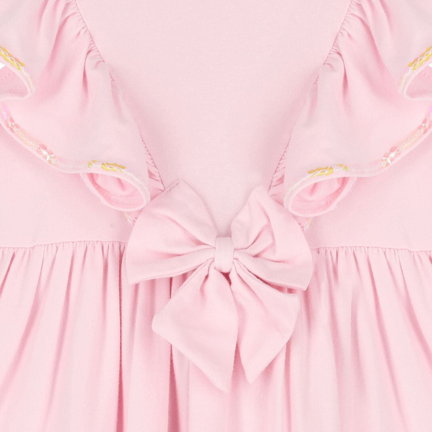 Baby Girls Pink Ruffle Dress, 2, hi-res image number null