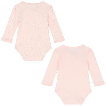 Baby Girls Pink Body Vests (2 Pack)
