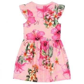 Girls Pink Floral Dress