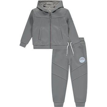 Boys Grey Logo Tracksuit