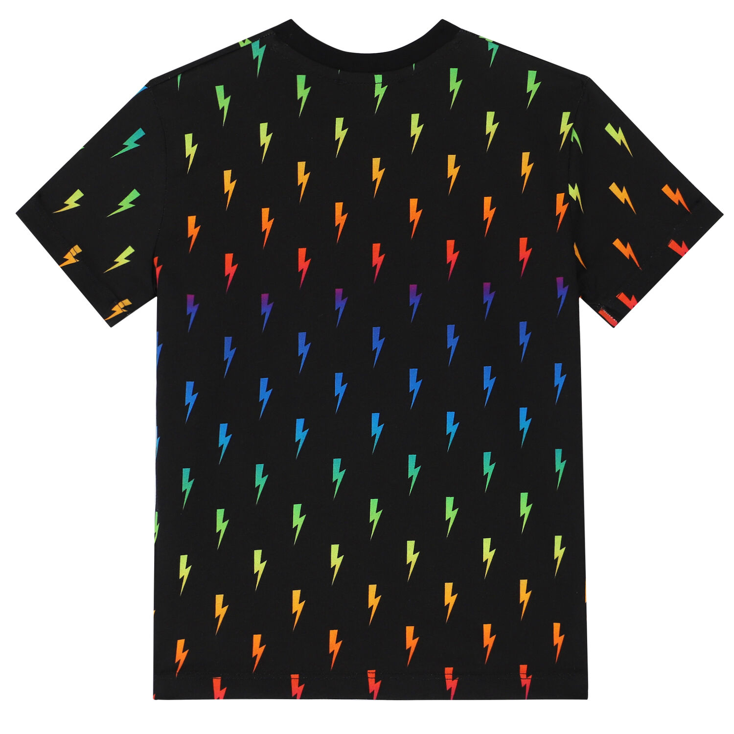 تيشيرت بالشعار باللون الأسود للأولاد, 1, hi-res