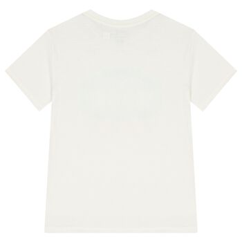 Boys White Portofino Print T-Shirt