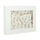 طقم بنات فستان شبكي باللون العاجي, 1, hi-res