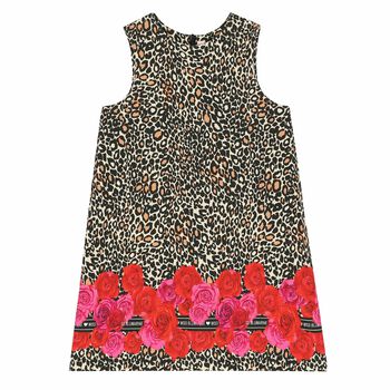 Girls Printed Sleeveless Dress