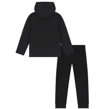 Boys Black Logo Tracksuit