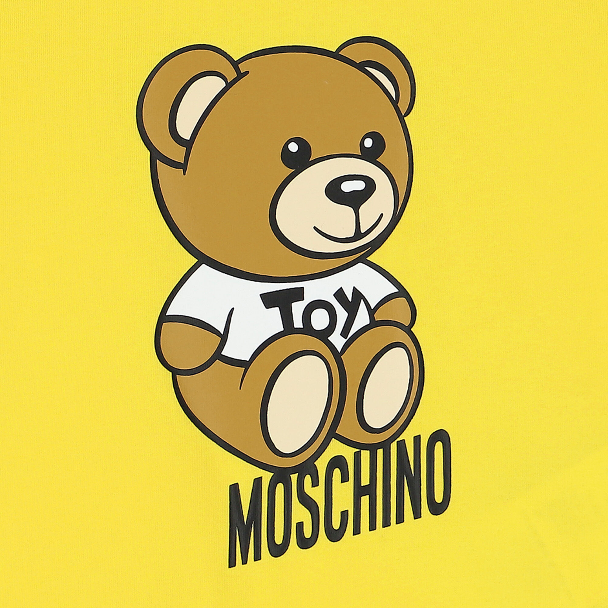 Moschino Kids Teddy Bear-print leggings - Yellow