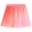 Girls Pink Pleated Skirt, 1, hi-res