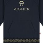 Younger Boys Navy Logo Sweatshirt, 1, hi-res